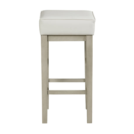 Pittsville White/Espresso Pub Height Stool, Set of 2 from Homelegance - Luna Furniture