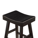 Caspian Black Counter Height Stool, Set of 2 from Homelegance - Luna Furniture