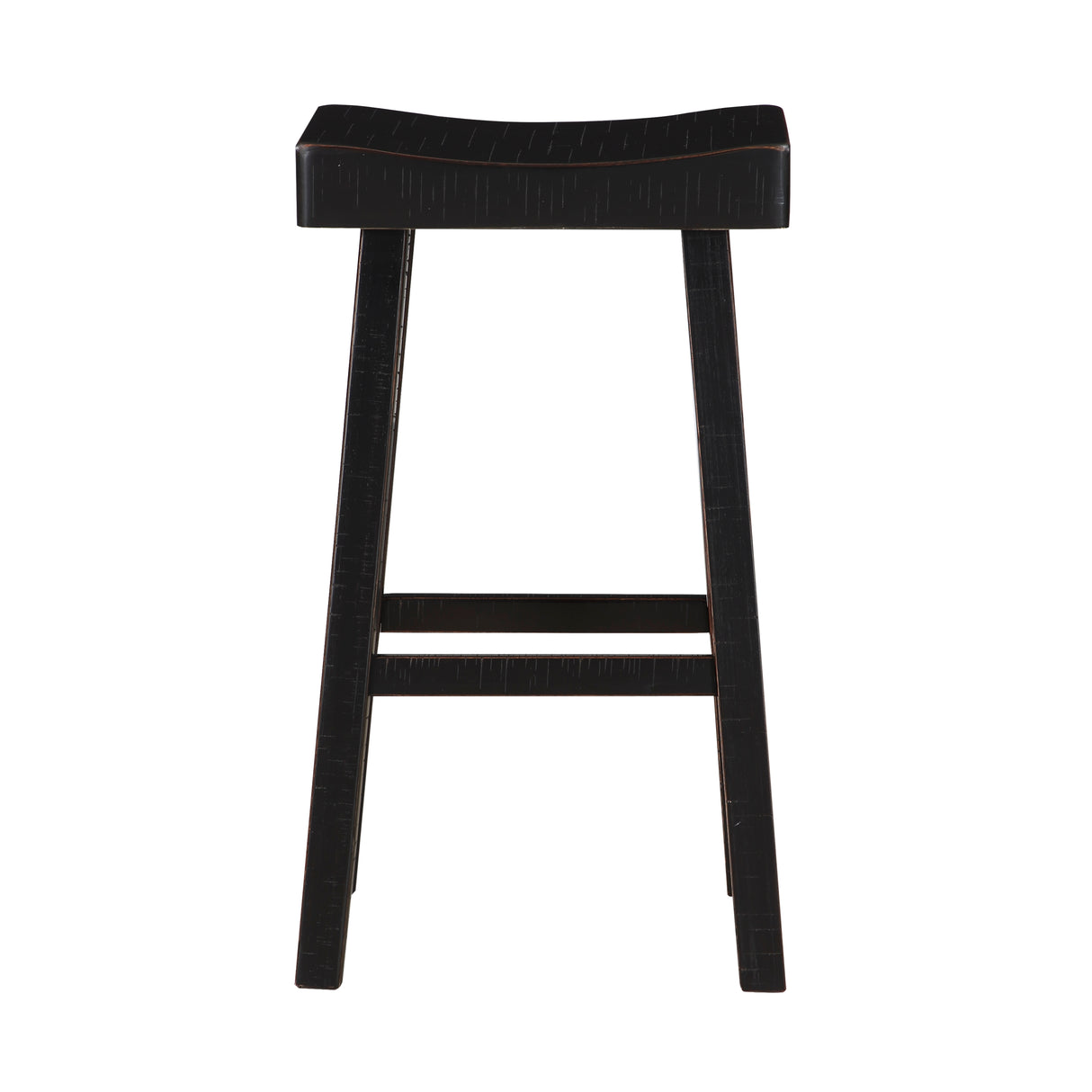 Caspian Black Pub Height Stool, Set of 2 from Homelegance - Luna Furniture