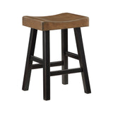 Caspian Black/Brown Counter Height Stool, Set of 2 from Homelegance - Luna Furniture
