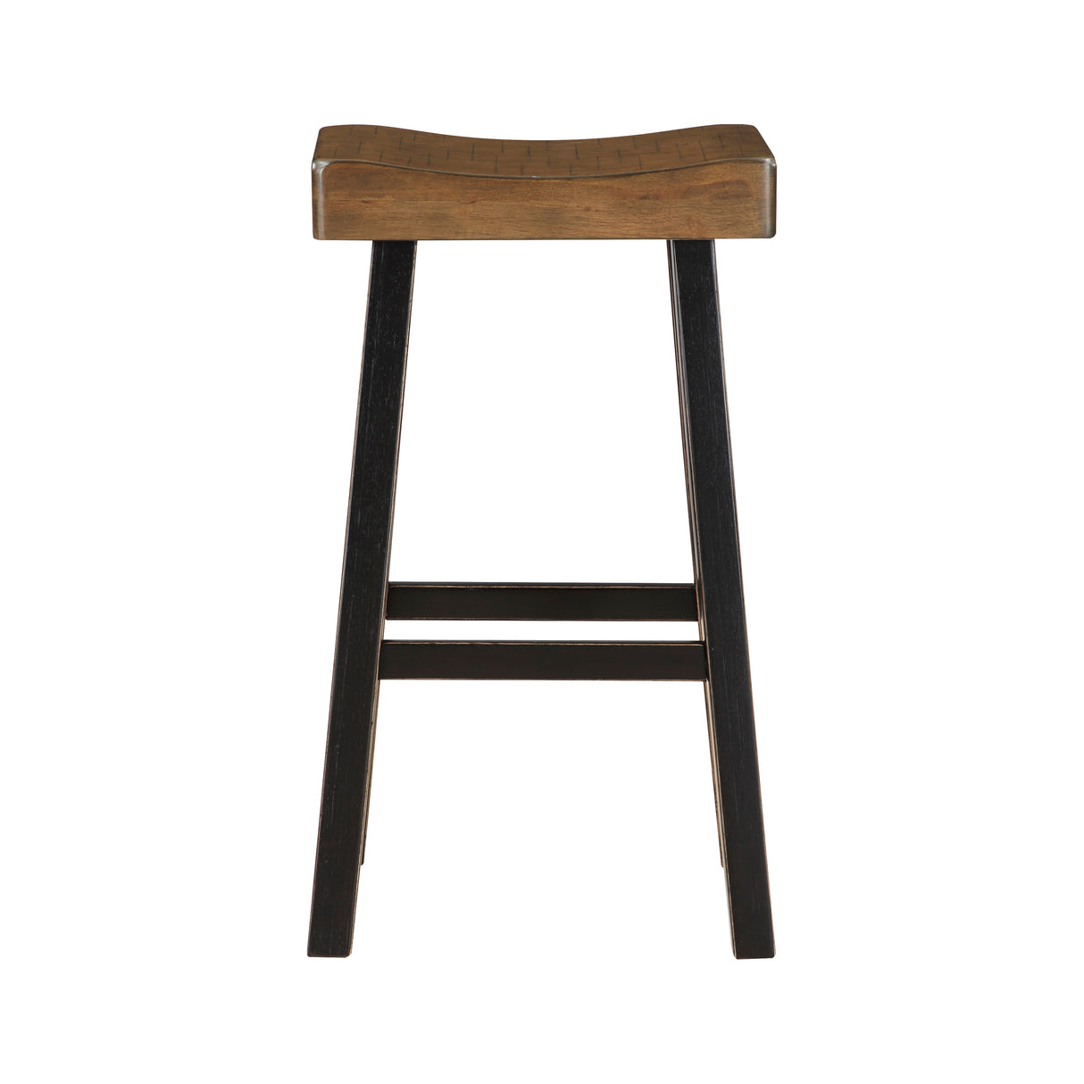 Caspian Black/Brown Pub Height Stool, Set of 2 from Homelegance - Luna Furniture