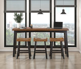 Caspian Black/Brown 4-Piece Pack Counter Height Set from Homelegance - Luna Furniture