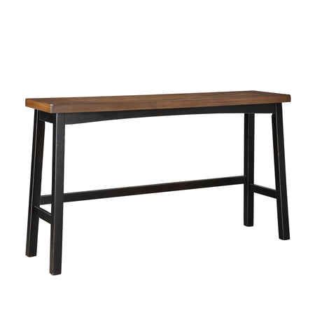 Caspian Black/Brown 4-Piece Pack Pub Height Set from Homelegance - Luna Furniture