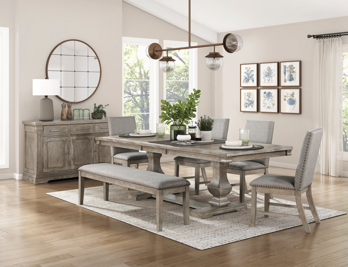 Southlake Brownish Gray Extendable Dining Table from Homelegance - Luna Furniture