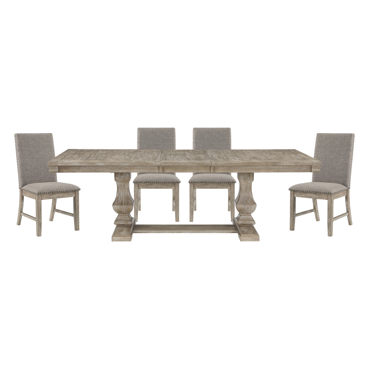 Southlake Brownish Gray Extendable Dining Set from Homelegance - Luna Furniture