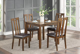 Weston Medium Brown 5-Piece Dining Set from Homelegance - Luna Furniture