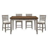 Tigard Cherry/Gray Counter Height Set from Homelegance - Luna Furniture