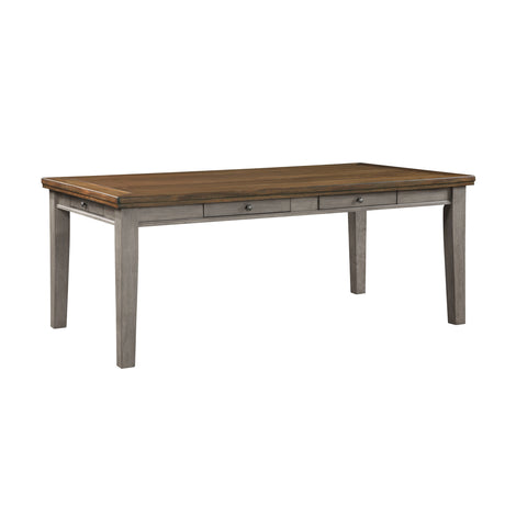 Tigard Cherry/Gray Dining Table from Homelegance - Luna Furniture