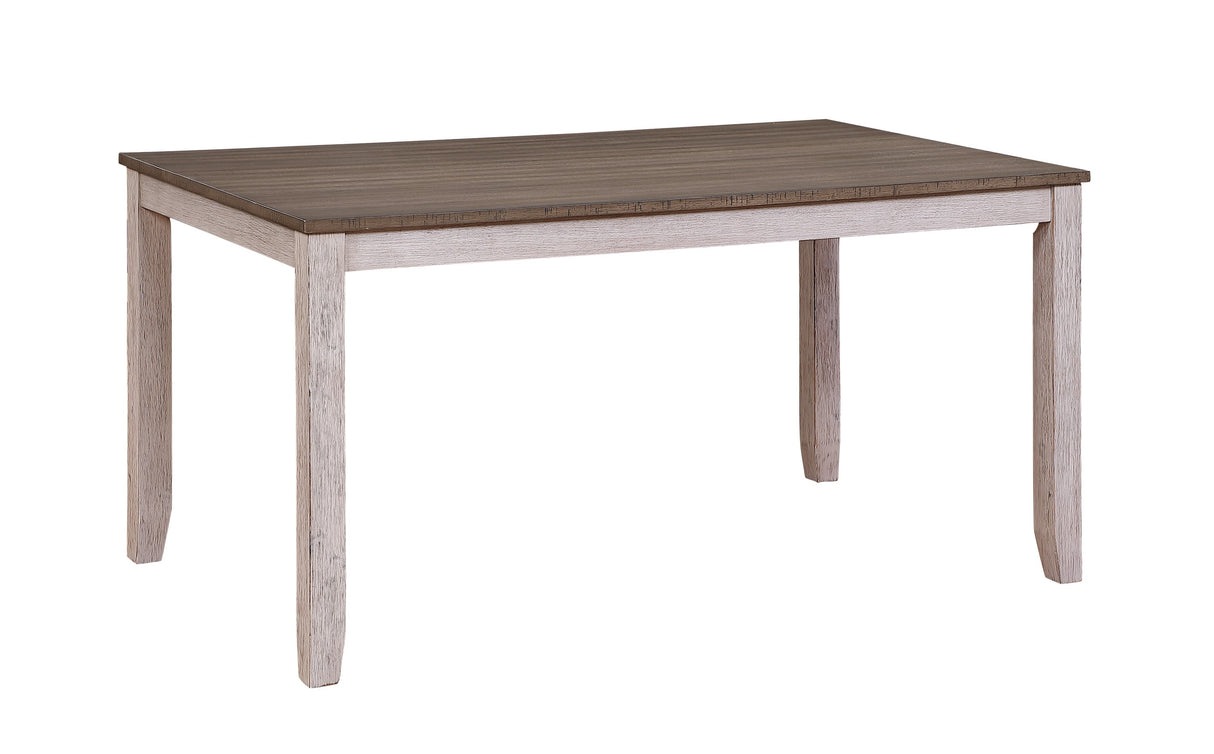 Ithaca Grayish White/Brown Dining Table from Homelegance - Luna Furniture