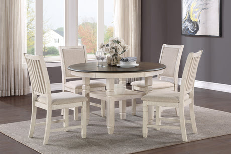 Asher Antique White Dining Side Chair, Set of 2 from Homelegance - Luna Furniture