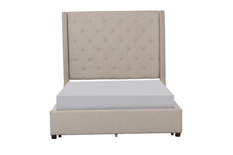 Fairborn Beige Queen Platform Bed from Homelegance - Luna Furniture