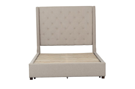 Fairborn Beige Eastern King Platform Bed from Homelegance - Luna Furniture