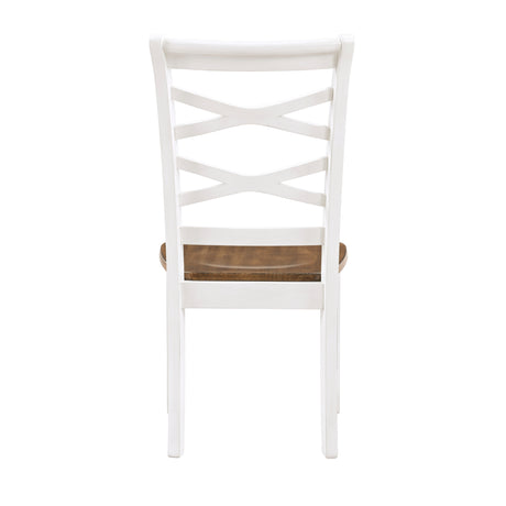 Challis Cherry/White 7-Piece Dining Set from Homelegance - Luna Furniture