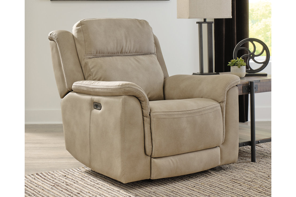 Next-Gen DuraPella Sand Power Recliner from Ashley - Luna Furniture