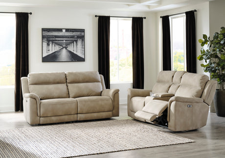 Next-Gen DuraPella Sand Power Reclining Living Room Set - Luna Furniture