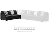 Lavernett Charcoal Left-Arm Facing Sofa from Ashley - Luna Furniture