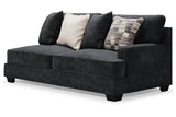 Lavernett Charcoal Right-Arm Facing Sofa from Ashley - Luna Furniture