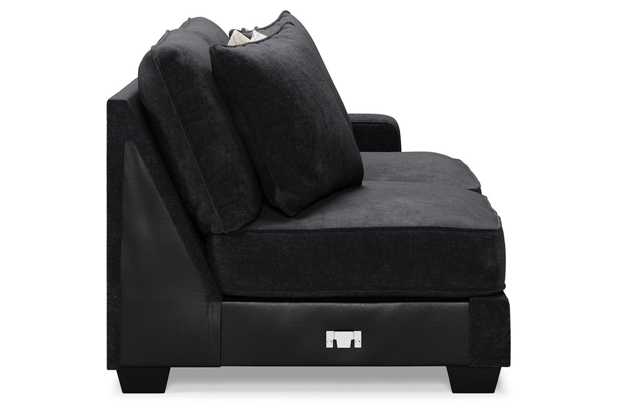 Lavernett Charcoal Right-Arm Facing Sofa from Ashley - Luna Furniture