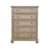 Bethel Wire Brushed Gray Chest - Luna Furniture