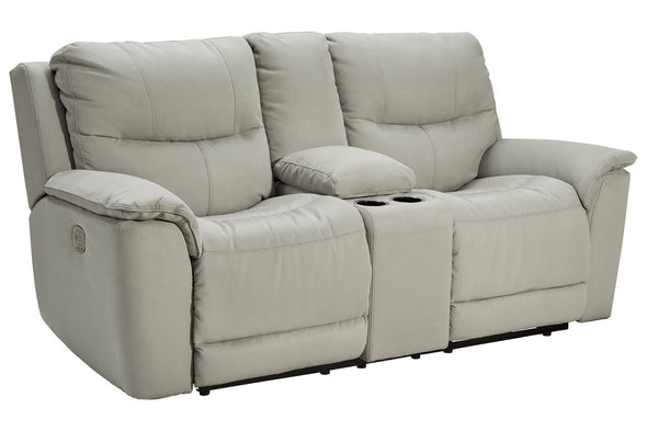 Next-Gen Gaucho Fossil Power Reclining Loveseat with Console