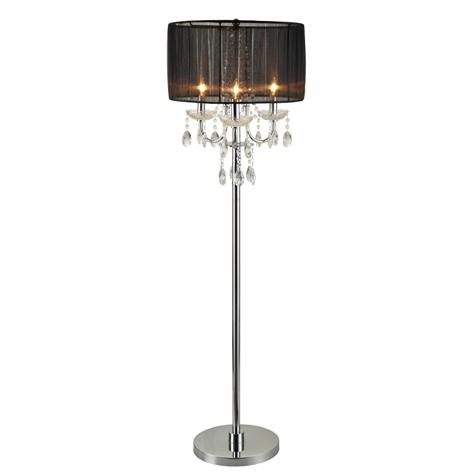 Chandelier Black 62" Floor Lamp - Luna Furniture