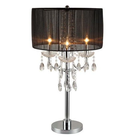 Chandelier Black 29.5" Table Touch Lamp, Set of 2 - Luna Furniture