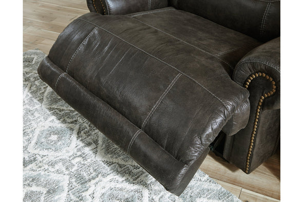Grearview Charcoal Power Reclining Loveseat with Console