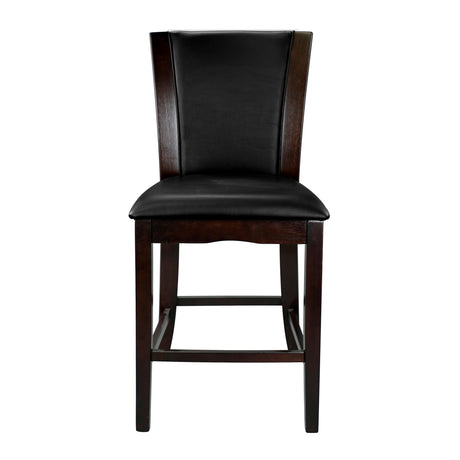 Daisy Dark Brown Counter Height Chair, Set of 2 from Homelegance - Luna Furniture
