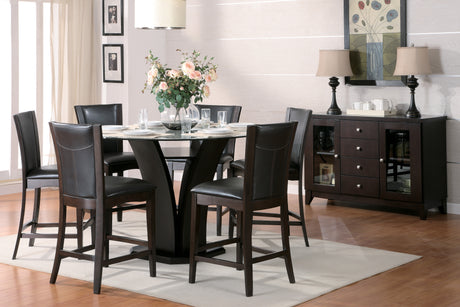 Daisy Dark Brown Counter Height Chair, Set of 2 from Homelegance - Luna Furniture