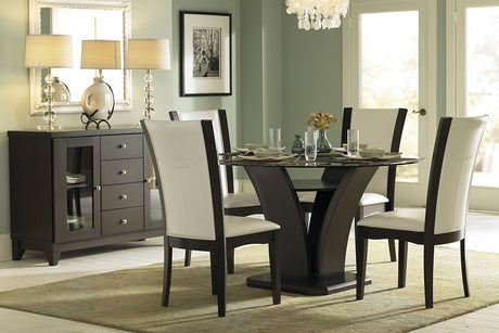Daisy Dark Brown 48" Round Dining Table from Homelegance - Luna Furniture