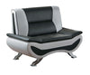 Veloce Black/White Armchair - Luna Furniture