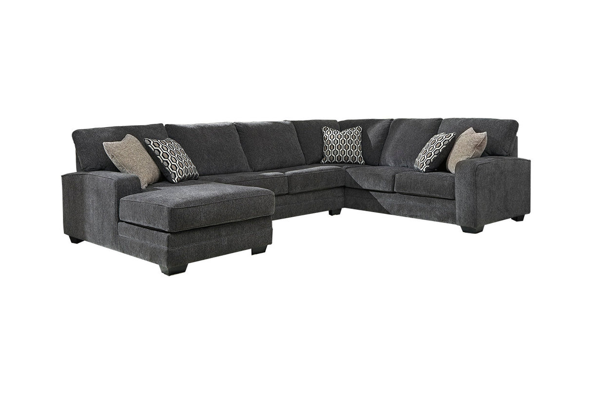 Tracling Slate 3-Piece LAF Chaise Sectional