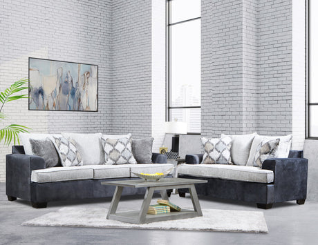 7400 - Charcoal Sofa & Loveseat Set - 7400 Charcoal - Luna Furniture