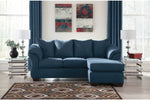 Darcy Blue Sofa Chaise