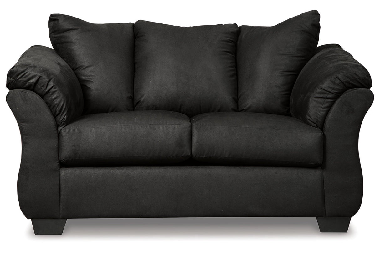 Darcy Black Loveseat from Ashley - Luna Furniture