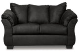 Darcy Black Loveseat from Ashley - Luna Furniture