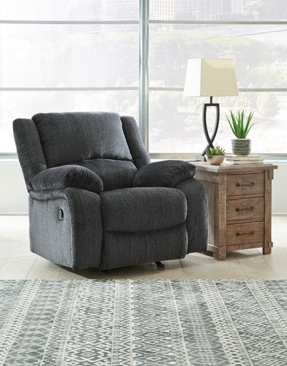 Draycoll Slate Reclining Living Room Set - Luna Furniture