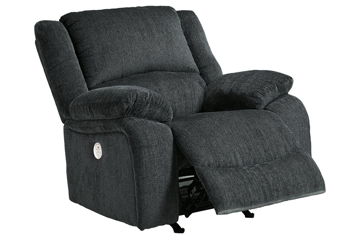 Draycoll Slate Power Recliner from Ashley - Luna Furniture