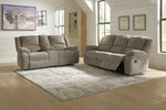 Draycoll Pewter Reclining Living Room Set - Luna Furniture