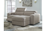 Mabton Gray 2-Piece Power Reclining Sectional with Chaise