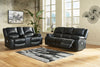 Calderwell Black Power Reclining Living Room Set - Luna Furniture