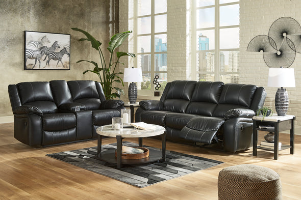 Calderwell Black Reclining Living Room Set - Luna Furniture