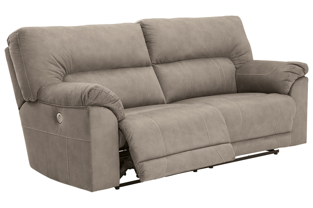 Cavalcade Slate Power Reclining Sofa from Ashley - Luna Furniture