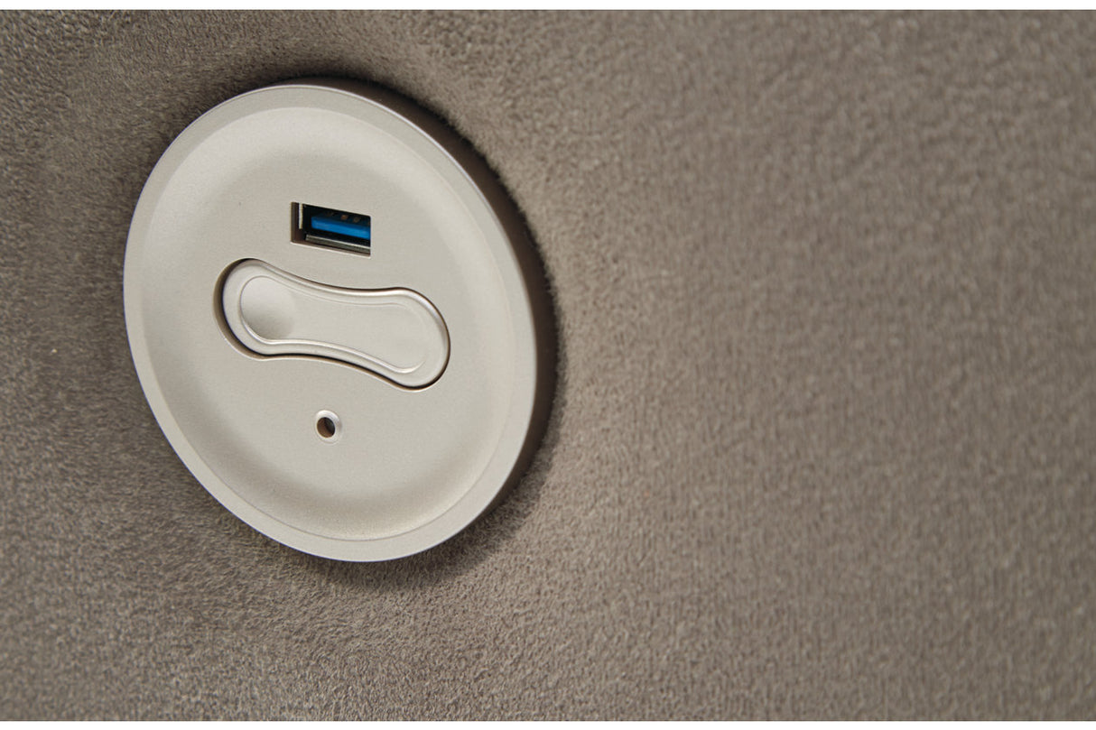 Cavalcade Slate Power Reclining Sofa from Ashley - Luna Furniture