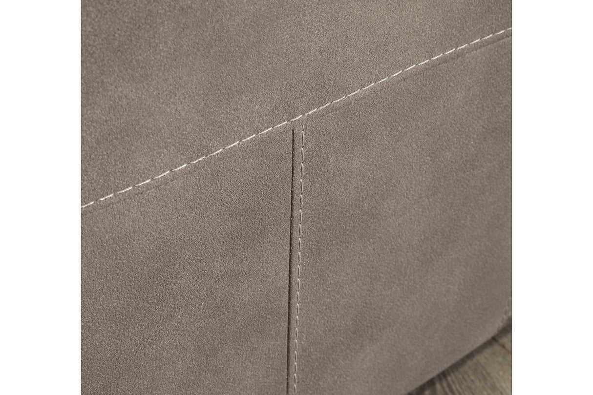 Cavalcade Slate Power Reclining Loveseat with Console from Ashley - Luna Furniture