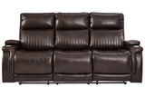 Team Time Chocolate Power Reclining Sofa -  - Luna Furniture