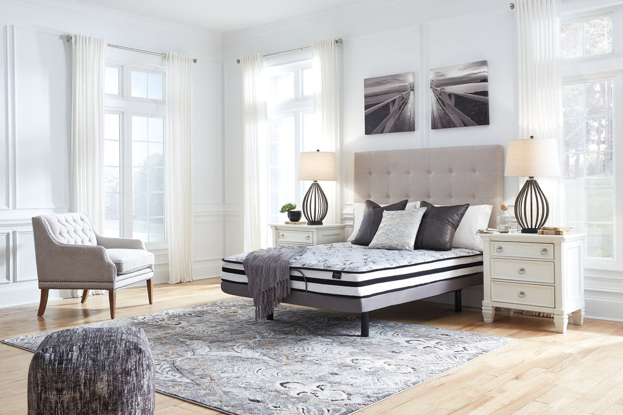 8 Inch Chime Innerspring White Twin Mattress in a Box from Ashley - Luna Furniture