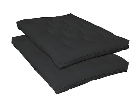 8" Premium Futon Pad Black - 2009 - Luna Furniture