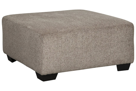 Ballinasloe Platinum Oversized Ottoman from Ashley - Luna Furniture