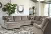 Ballinasloe Platinum LAF Sectional - Luna Furniture